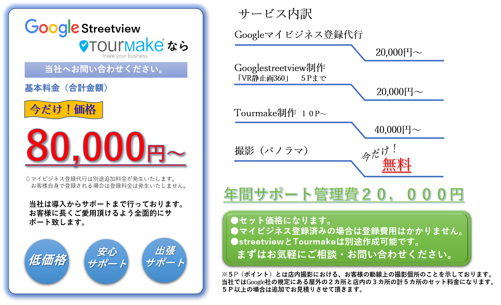 Tourmake料金表